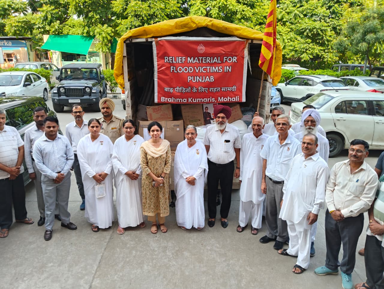 Brahma Kumaris's Mohali Centre Extends Helping Hand to Flood-Affected Families
